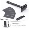 Beavorty 2sets Beard and Mustache Trimmer One Blade Razor Manual Razor Traditional Shaver Metal Handle for Grooming view 4