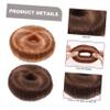 Beavorty 6pcs Donut Wig Hair Bun Makers Elastic Chignon Hair Rings Wedding Prom Play Bun Maker view 3