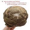 Swiss Lace Toupee for Men Real Human Hair Pieces Lace Front Mens Toupee Hair Replacement System Hairpiece Bleached Knot Natural Hairline #20 light ash blonde7X9 100% density view 4