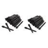 Beaupretty 200pcs Double-headed Eye Shadow Applicator Brush Black Sponge Makeup Tools for Travel Parties Daily Use Lightweight and Easy to Carry view 1