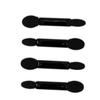 Beaupretty 200pcs Double-headed Eye Shadow Applicator Brush Black Sponge Makeup Tools for Travel Parties Daily Use Lightweight and Easy to Carry view 3