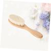 Beavorty 3pcs Men Beard Brush Hair Shave Brush for Styling Mustache Natural Handle view 2
