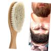 Beavorty 3pcs Men Beard Brush Hair Shave Brush for Styling Mustache Natural Handle view 4