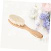 Beavorty 2pcs Natural Handle Beard Brush for Men Hair Brush for Curly Hair Mustache view 3