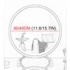 APLUSH Three-Color Light, Smart Touch, Round with Light Makeup Mirror, Modern Simple Makeup Mirror, for Various Bathroom, Bedroom(White,Small) view 2