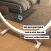 APLUSH Three-Color Light, Smart Touch, Round with Light Makeup Mirror, Modern Simple Makeup Mirror, for Various Bathroom, Bedroom(White,Small) view 3