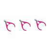 FOMIYES 3pcs Professional Nail Toenail Nipper Cuticle Cutter Nail Clippers High Hardness Fine Steel Rose Red for Home and Salon Use view 1