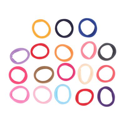 100pcs Seamless Hair Ties Women Girls Mixed Color Elastic Hair Bands Fashion Hair Ropes No Damage Simple Design Ponytail Holders Hair Accessories