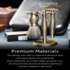 FREED customized gifts Engraving Luxury Men's Safety Razor set, Aluminum Alloy Material incloud 120 Japanese Stainless Steel Blades,It's the best gift for men, fathers,or birthdays. view 3