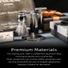FREED customized gifts Engraving Luxury Men's Safety Razor set, Aluminum Alloy Material incloud 120 Japanese Stainless Steel Blades,It's the best gift for men, fathers,or birthdays. view 3