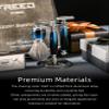 FREED customized gifts Engraving Luxury Men's Safety Razor set, Aluminum Alloy Material incloud 120 Japanese Stainless Steel Blades,It's the best gift for men, fathers,or birthdays. view 3