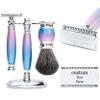 FREED customized gifts Engraving Luxury Men's Safety Razor set, Aluminum Alloy Material incloud 120 Japanese Stainless Steel Blades,It's the best gift for men, fathers,or birthdays. view 1