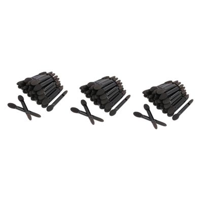 FOMIYES 150pcs Double-headed Sponge Eyeshadow Applicator Brush for Travel and Daily Use Makeup Tools for Women Black