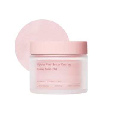 SUNGBOON EDITOR Apple Peel Syrup Coating Glow Skin Pad, facial exfoliant, blemish & dead skin clearing pads, moisturize, hydrating, Korean skincare | Stocking Stuffers for Women