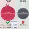 Large Reusable Makeup Remover Pads for Face, Soft Microfiber Makeup Remover Cloths Washable, Premiun 5 INCH Face Cleaning Pad with Laundry Bag, 24 Pack Pink view 4