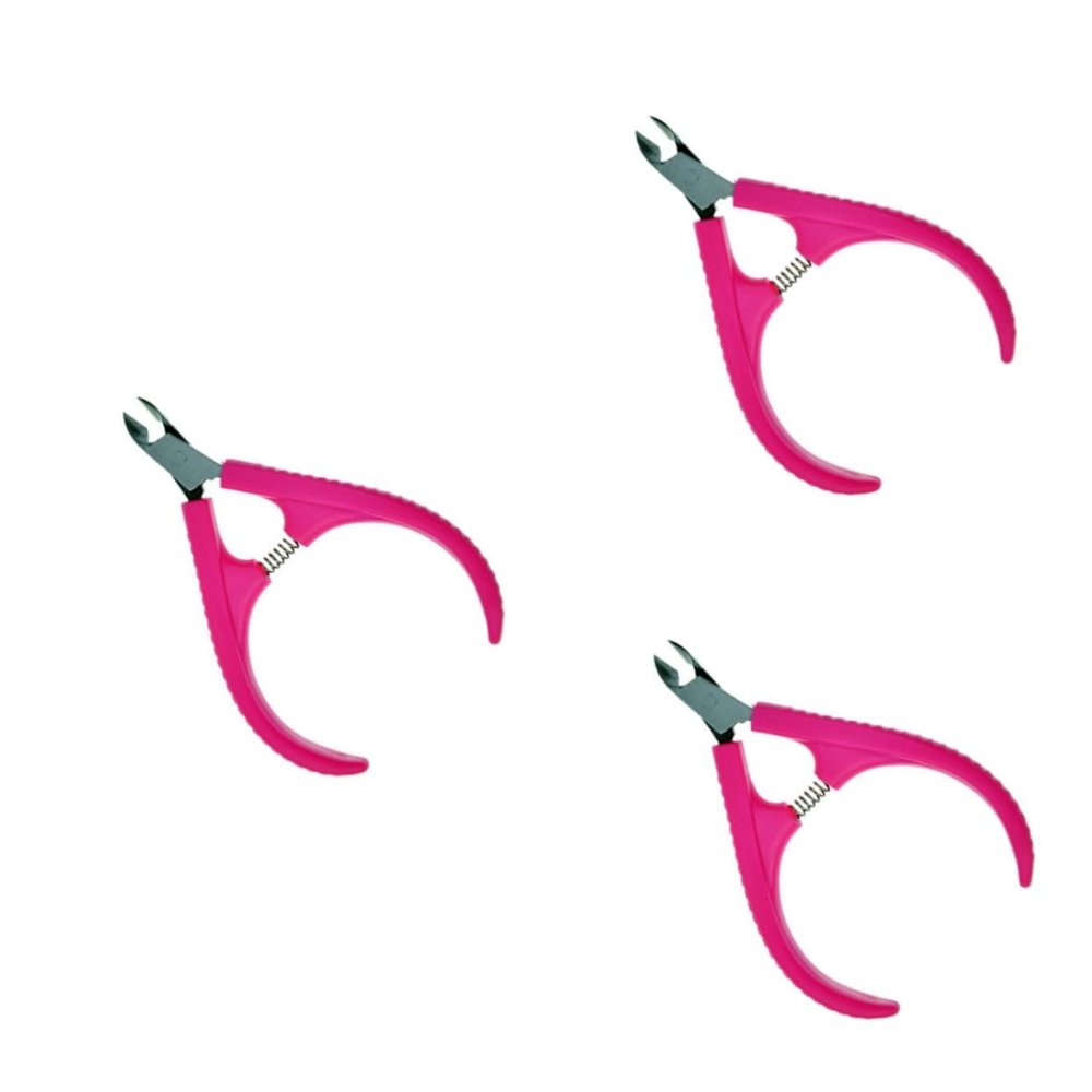 FOMIYES 3pcs Stainless Steel Nail Clippers Cuticle Remover Nipper for Toenails Fingernails Manicure Pedicure Tool Toenail Corrector Portable Nail Trim