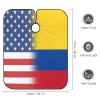 American and Colombian Flag Barber Cape Professional Hair Cutting Apron Hairdresser Cape Salon Cape for Men Women view 2