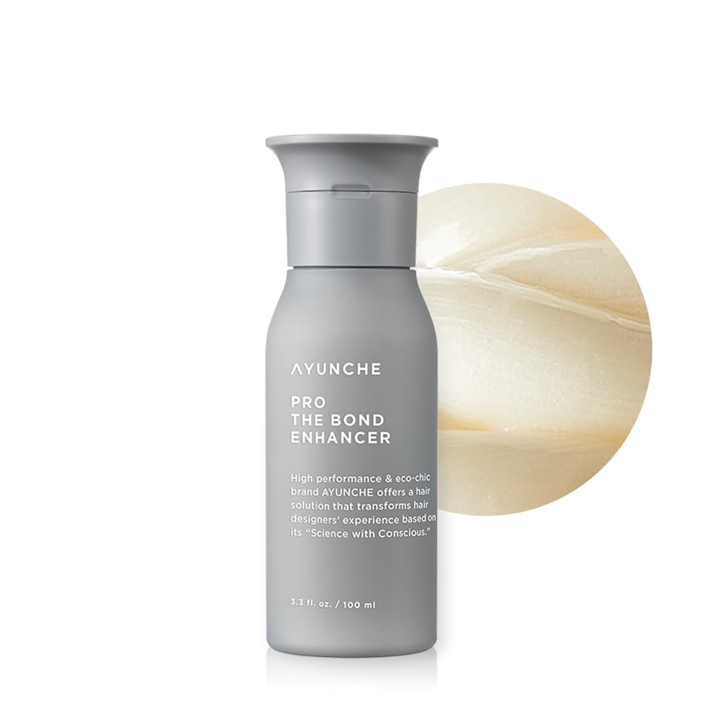 AYUNCHE Pro The Bond Enhancer | Pre-Shampoo Hair Repair Treatment for Damaged, Colored & Permed Hair | Strengthening & Nourishing K-Beauty Bond Care Formula, 3.3 Fl Oz