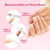 6Pcs Metal Nail Files Nail File Diamond Dust for Natural Nails Stainless Steel Nail Files with Pointed Tip Non Slip Handle Fingernail Files Diamond Nail File for Salon and Home, 8 Inches view 4