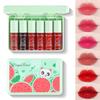Eakroo 6 Colors Watermelon Lip Stain Set, Korean Velvet Watery Lip Tint Moisturizing Mini Liquid Lip Gloss, Lipstick for Women, Blush for Cheeks, Cute Stuff, Long-Lasting, Vivid Color, High Pigment view 1