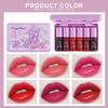 6 Colors Grapes Lip Tint Stain Set, Korean Lip Gloss Watery Lip Stain, Lipstick for Women, Lip Gloss for Girls, Blush for Cheeks, Non-Stick Cup, Waterproof, High Pigment, Lip Tint Makeup view 3