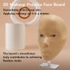 Makeup Practice Face, Liflikee Makeup Mannequin Face with Makeup Practice Face Board,Silicone Full Face Practice Eyelash Eye Shadow, for Emerging Makeup Artist, Girl's Gift, Reusable makeup Face(C01) view 3