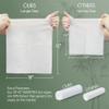 Christmas Style WOWOTEX Disposable Face Towel Biodegradable Large Dry Face Wipes 60 Count/1 Box Extra Thick Soft Clean Facial Towels for Sensitive Skin, Facial Cleansing, Nursing, 10"12" view 2