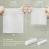 Christmas Style WOWOTEX Disposable Face Towel Biodegradable Large Dry Face Wipes 120 Count/2 Box Extra Thick Soft Clean Facial Towels for Sensitive Skin, Facial Cleansing, Nursing, 10"12" view 3