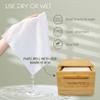 Christmas Style WOWOTEX Disposable Face Towel Biodegradable Large Dry Face Wipes 120 Count/2 Box Extra Thick Soft Clean Facial Towels for Sensitive Skin, Facial Cleansing, Nursing, 10"12" view 4