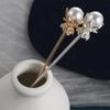 4 Pcs Chinese Classical Pearl Hair Stick Hanfu Traditional Style Hair Forks Hair Chopsticks Hair Making Accessories for Women view 3