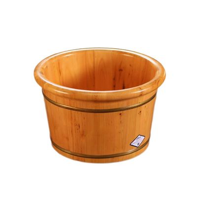 BABYCE Foot Massager Spa Solid Wood Foot Tub,Wooden Foot Basin Massage Durable Foot Tub Nature Hydro Massage Foot Massage Spa Sauna Bath Foot Bath Barrel Foot Spa Household Wash Ba