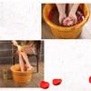 BABYCE Foot Massager Spa Solid Wood Foot Tub,Wooden Foot Basin Massage Durable Foot Tub Nature Hydro Massage Foot Massage Spa Sauna Bath Foot Bath Barrel Foot Spa Household Wash Ba view 3