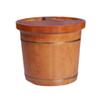 BABYCE Foot Massager Spa Foot Tub, Adult Oak with Lid Foot Bath Barrel Removable Household Wash Basin Handmade, 2 Styles, 39x35x31cm Foot Spa Household Wash Ba (Color : A) view 1