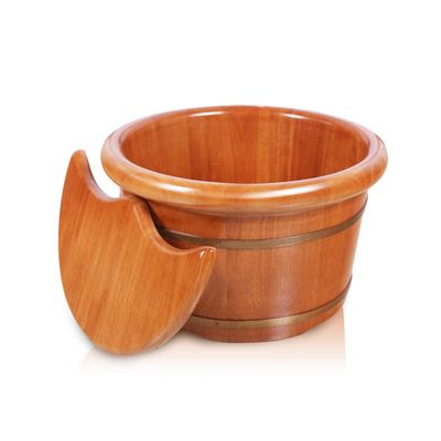 BABYCE Foot Massager Spa Footbath,Pedicure Spa Oak Casks,Solid Wood Foot Tub,Pedicure Bowl Spa Massage Oak Pedicure Barrels Household Foot Bath Barrel Foot Spa Household Wash Ba