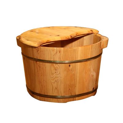 BABYCE Foot Massager Spa,Pedicure Bowl Spa Massage Cedar Pedicure Barrels,Smooth and Delicate Pedicure Barrels,with Lid Foot Spa Household Wash Ba