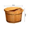 BABYCE Foot Massager Spa,Pedicure Bowl Spa Massage Cedar Pedicure Barrels,Smooth and Delicate Pedicure Barrels,with Lid Foot Spa Household Wash Ba view 2
