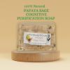 Botanical Fusion: Papaya Sage Handcrafted Soap (Subway cut 15-16.9 oz, Wooden Soap Dish) view 3