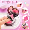 6 Pieces Powder Puff Face Soft Triangle for Loose and Body Powder, Velour Makeup Sponge Set Setting Powder Puff Makeup Tools view 4
