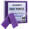 JEFHOMKIT Foot Pumice Stone,40 PCS Pumice Stone for Feet,Disposable Foot Scrubber Pumice Pads,Pumice Stone Dead Skin Callus Remover for Feet,Sponge Pedicure Stone for Nail Salon Home Use(Purple) view 1