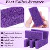 JEFHOMKIT Foot Pumice Stone,40 PCS Pumice Stone for Feet,Disposable Foot Scrubber Pumice Pads,Pumice Stone Dead Skin Callus Remover for Feet,Sponge Pedicure Stone for Nail Salon Home Use(Purple) view 3