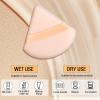 6 Pieces Triangle Powder Puff Soft Makeup Sponge Make Puff for Face Powder Cosmetic Foundation Sponge Makeup Tool Stocking Stuffers for Women (Flesh) view 3