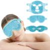 Cold Cooling Face Eye Masks,3PCS Reusable Gel Eye Ice Pack Cold Therapy Gel Bead Eye Mask with Plush Backing for Face SPA,Headache,Puffiness,Migraine,Stress Relief,Skin Care,Dry Eyes,Dark Circles view 1