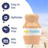 Solar Buddies Sunscreen Applicator - Single Nude - Refillable Roll on Sponge Sunscreen, Suncream & Lotion Applicator For Kids, Adults & Families - Holds 3.4fl oz, Perfect Size for Travel view 3
