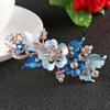 Barrette Crystal Hairpin Flower Barrettes Resin Foral Hair Clip Headwear For Woman Girls Hair Styling Accessories (Color : green) view 2