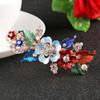 Barrette Crystal Hairpin Flower Barrettes Resin Foral Hair Clip Headwear For Woman Girls Hair Styling Accessories (Color : green) view 3