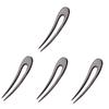 Beavorty 4pcs Wooden Hair Stick for Women Girls U-shaped Hair Fork Bun Accessories for French Twist Low Bun Side Sweep view 1