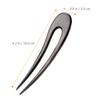 Beavorty 4pcs Wooden Hair Stick for Women Girls U-shaped Hair Fork Bun Accessories for French Twist Low Bun Side Sweep view 2