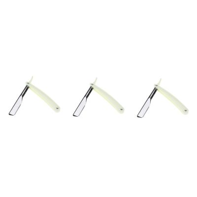 Beavorty 6 Pcs Vintage Metal Shaving Razors for Men Single Razor for Beard and Sideburns for Safe Shaving