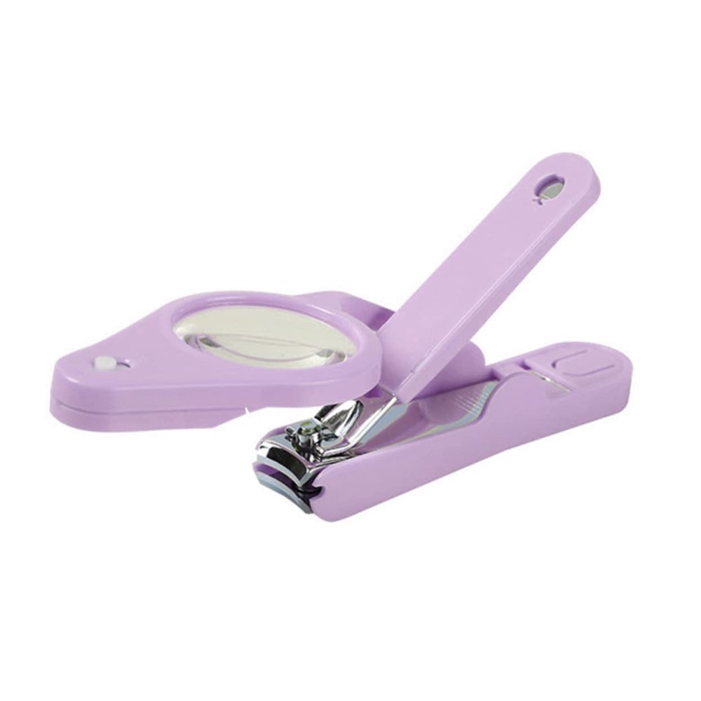 Beavorty 2pcs Stainless Steel Led Nail Clipper Magnifier for Adults and Boys and Girls Ergonomic Design Lightweight and Portable for Toenails and Fingernails Care