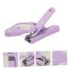 Beavorty 2pcs Stainless Steel Led Nail Clipper Magnifier for Adults and Boys and Girls Ergonomic Design Lightweight and Portable for Toenails and Fingernails Care view 4